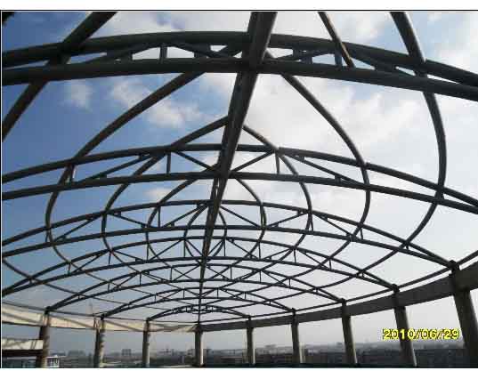 青浦中煤朔州宾馆管桁架工程